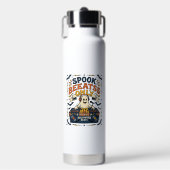 Spook DJ Spooky Beats Vintage Gravure Halloween Waterfles (Voorkant)