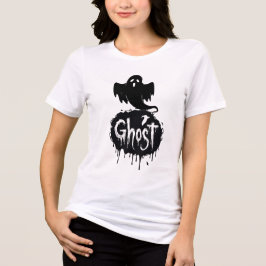 Spook - Donkere Horror Dripte Text Kunst Tri-Blend Shirt