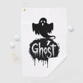 Spook – Donkere Horror Druppelende Tekst Kunst Golfhanddoek (Insitu)