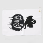 Spook – Donkere Horror Druppelende Tekst Kunst Golfhanddoek (Horizontaal)