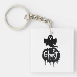Spook - Donkere Horror Druppelende Tekst Kunst Sleutelhanger