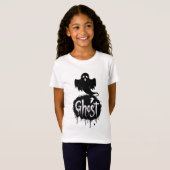 Spook – Donkere Horror Druppelende Tekst Kunst T-shirt (Voorkant volledig)