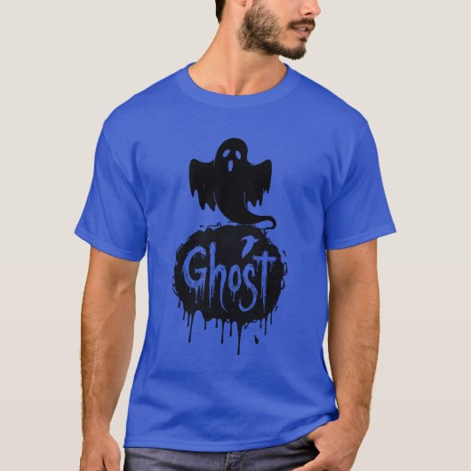 Spook – Donkere Horror Druppelende Tekst Kunst T-shirt (Voorkant)