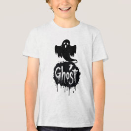 Spook - Donkere Horror Druppelende Tekst Kunst Tri-Blend Shirt