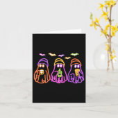 Spook Drink Koffie Grappig Halloween Kostuum Coff Kaart (Gele Bloem)