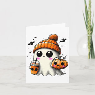 Spook Drink Koffie Grappig Halloween Kostuum Coff Kaart