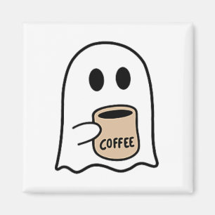 Spook Drink Koffie Grappig Halloween Kostuum Coff Magneet
