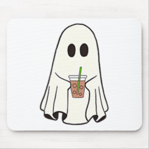 Spook Drink Koffie Grappig Halloween Kostuum Coff Muismat