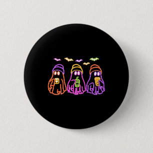 Spook Drink Koffie Grappig Halloween Kostuum Coff Ronde Button 5,7 Cm