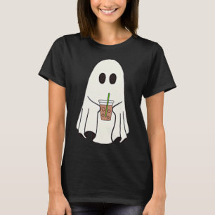Spook Drink Koffie Grappig Halloween Kostuum Coff T-shirt