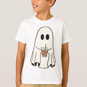 Spook Drink Koffie Grappig Halloween Kostuum Coff T-shirt