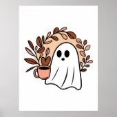 Spook drink koffie poster (Voorkant)