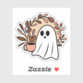 Spook en koffie sticker (Vel)