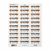 Spook en pompoenen etiket (Full Sheet)