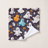 Spook en Pompoenen Halloween Bad Handdoek (Wasdoekje)