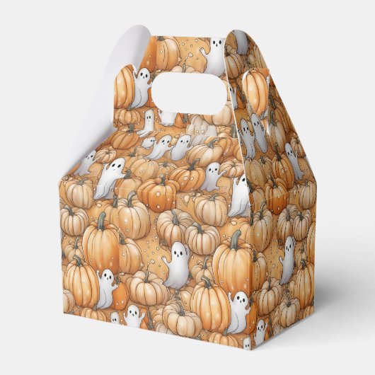 Spook en Pompoenen Halloween Bedankdoosjes (Voorkant Zijde)
