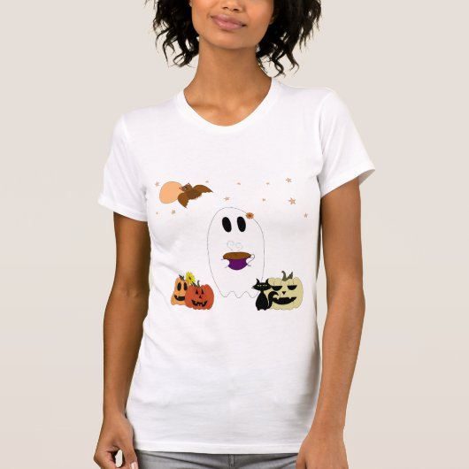 Spook en thee t-shirt (Voorkant)