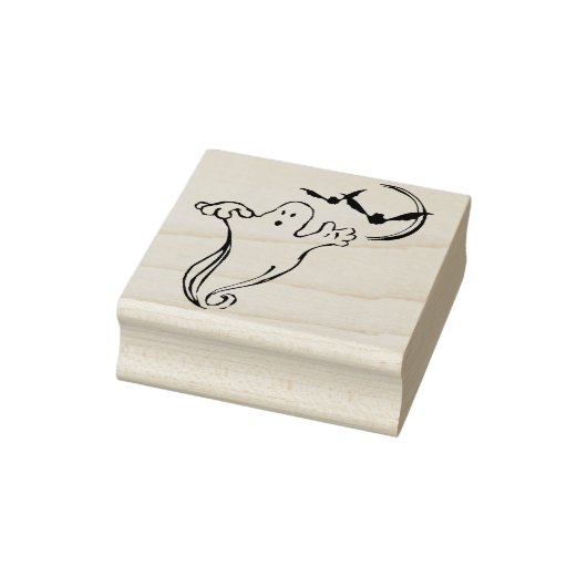 Spook en vleermuizen illustratie art stempel (Stempel)