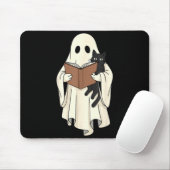 Spook En Zwarte Kat Lezen Halloween Muismat (Met muis)