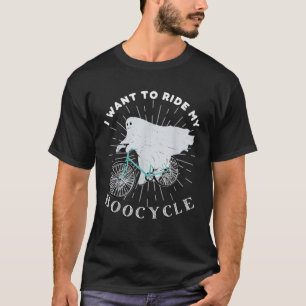 Spook Fietsen Wiel Fietsspel Grappige Boocycle Fie T-shirt