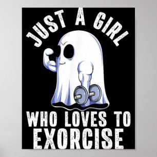 Spook Grappige Gym Workout Bodybuilding Soky Hallo Poster