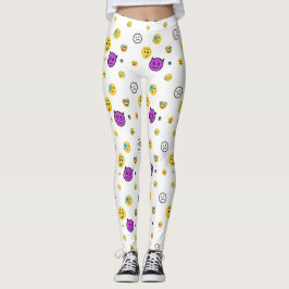 Spook, grappige, stoute, vrolijke uitdrukkingen leggings