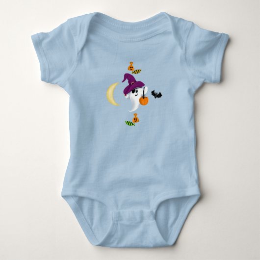 Spook Halloween baby T-shirt (Voorkant)