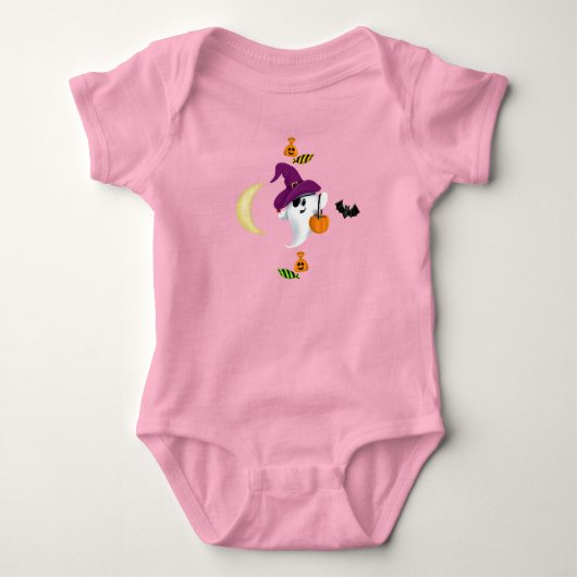 Spook Halloween baby T-shirt (Voorkant)