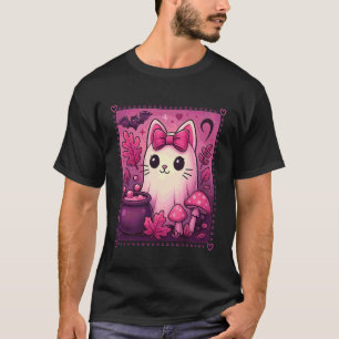 Spook Halloween enge kattenliefhebbers Schattig hu T-shirt