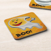 Spook Halloween Harde plastic onderzetter (Linkerzijde)
