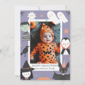 Spook Halloween Mijn eerste Boe baby  Feestdagenkaart (Voorkant)