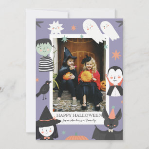 Spook Halloween Mijn eerste Boe baby Feestdagenkaart