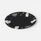 Spook Halloween Papieren Bordje (Gekanteld)