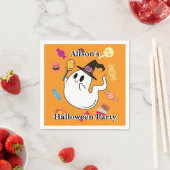 Spook Halloween Sinaasappel Home Decor Leuk Kinder Servet (Insitu)