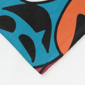 Spook Halloween Spooky Sjaal Patroon Fleece Deken (Hoek)