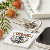 Spook Halloween-trui, Knus spooky S Sleutelhanger (Voorkant Rechts)