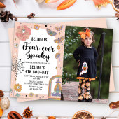 Spook Halloween Vier Ever Spooky 4e Verjaardag Kaart