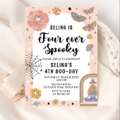 Spook Halloween Vier Ever Spooky 4e Verjaardag Kaart