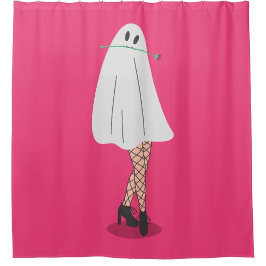 Spook Halloween visnet kousen benen Douchegordijn (Voorkant)
