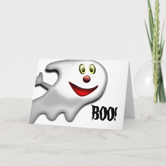 Spook, Halloween wenskaart Kaart (Voorkant)