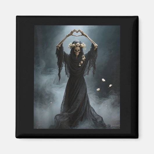 Spook hart handen eng beenderen moedersdag magneet (Voorkant)