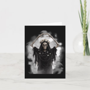 Spook hart handen eng gezicht moederdag poster kaart