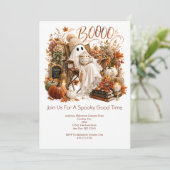 Spook Herfst Halloween Feest Kaart (Staand voorkant)