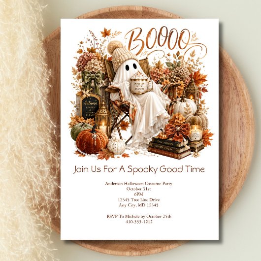 Spook Herfst Halloween Feest Kaart