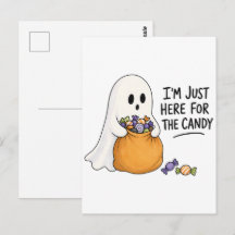 Spook hier alleen voor de snoep Halloween Illustra