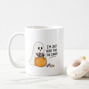 Spook hier alleen voor de snoep Halloween Illustra Koffiemok