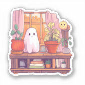 Spook in de kamer sticker (Voorkant)