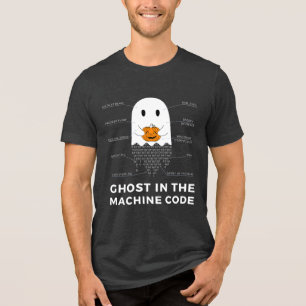Spook in de machinecode, grappige programmeur Hall Tri-Blend Shirt