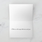 Spook in de tuin feestdagen kaart (Binnen)