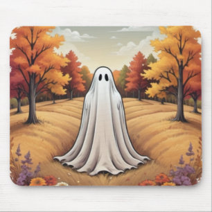 Spook in het herfstbos muismat